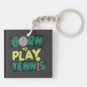 Né pour Jouer au Tennis キーホルダー (裏面)