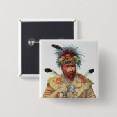 Ne Sou Quoit、キツネの責任者 缶バッジ (正面&裏面)