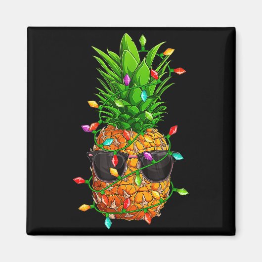 Ne Sungles Lights July Trocal Christmas Hawaiian  マグネット (正面)