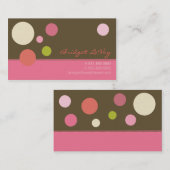 Neapolitan水玉模様の名刺 名刺 (正面/裏面)