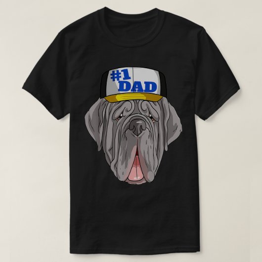 Neapolitan Mastiff #1 Dad Father's Day Tシャツ (デザイン正面)