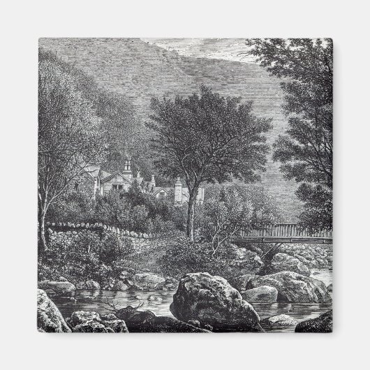 Near Lynmouth, from 'Leisure Hour', 1888 マグネット (正面)
