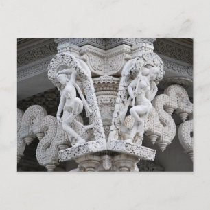Neasdenの寺院-ロールパンShri Swaminarayan Mandir ポストカード