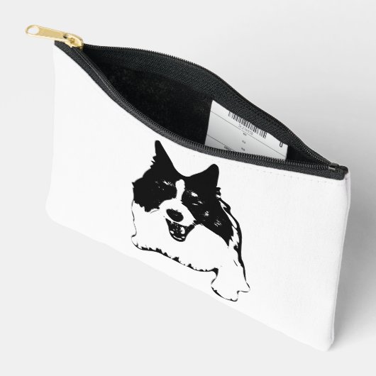 Neat Zips, Corgi Flair アクセサリーポーチ (見開き)