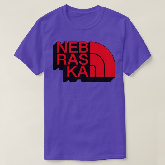 Nebraskaのサポートを表示 Tシャツ (デザイン正面)