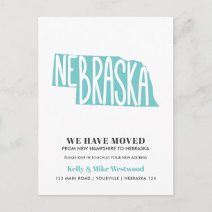 NEBRASKA新しいアドレスを移動しました新しいホーム ポストカード