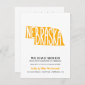NEBRASKA新しいアドレスを移動しました新しいホーム ポストカード (正面/裏面)