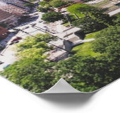 Nebraska City Skyline Omaha ポスター (角)