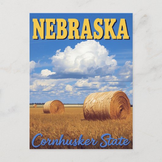Nebraska Cornhusker State ポストカード (正面)