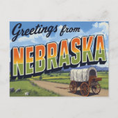 Nebraska Covered Wagon Field ポストカード (正面)