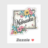 Nebraska Flowers - Wild Flowers Nebraska シール (シート)