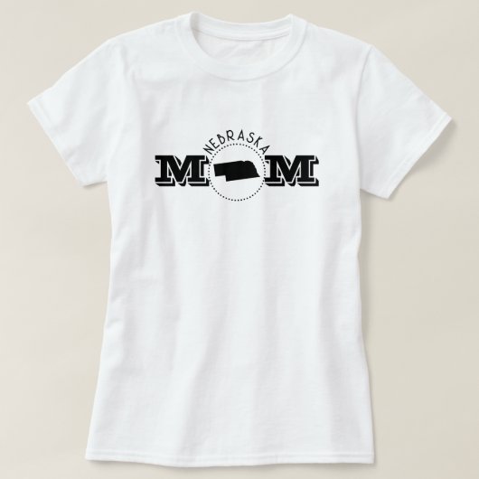 Nebraska Mom  Tシャツ (デザイン正面)