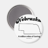 NEBRASKA - "NEBRASKA州モットー" TシャツとGea マグネット (正面/裏面)