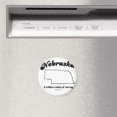 NEBRASKA - "NEBRASKA州モットー" TシャツとGea マグネット (インサイチュ (食洗機))