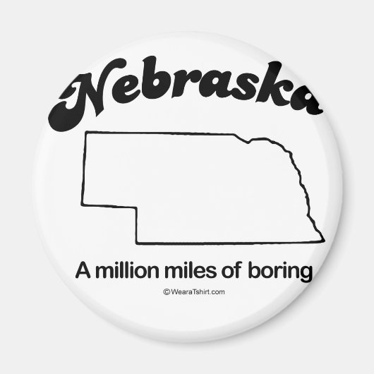 NEBRASKA - "NEBRASKA州モットー" TシャツとGea マグネット (正面)