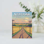  Nebraska Postcard ポストカード (スタンド正面)