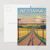  Nebraska Postcard ポストカード (正面/裏面)