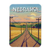  Nebraska Postcard マグネット (縦)