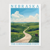 Nebraska the Cornhusker State USA Travel Place ポストカード (正面)
