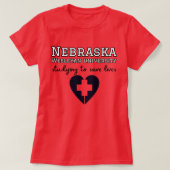 Nebraska Wesleyan University – 医学学生 Tシャツ (デザイン正面)