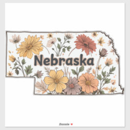 Nebraska Wild Flowers シール