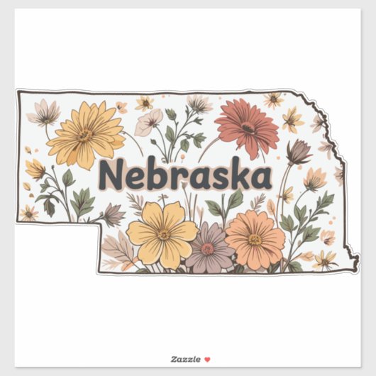 Nebraska Wild Flowers シール (シート)