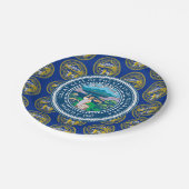 Nebraskan Flag & Seal, Nebraska ペーパープレート (アングル)