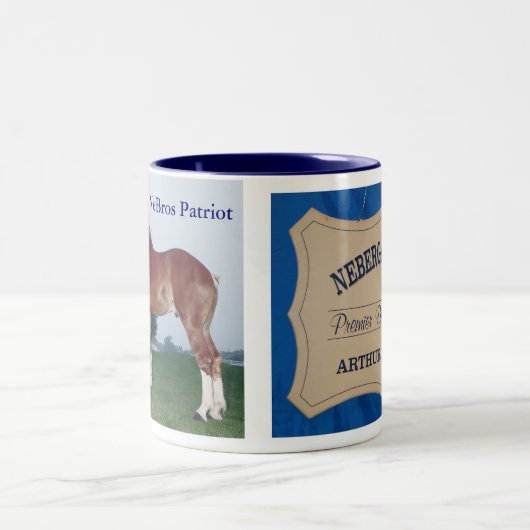 NeBrosの愛国者及び印のマグ ツートーンマグカップ (中央)