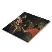 Nebuchadnezzarの最初夢を解釈しているダニエル( タイル (側面)