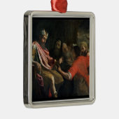 Nebuchadnezzarの最初夢を解釈しているダニエル( メタルオーナメント (右)