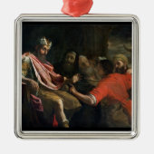 Nebuchadnezzarの最初夢を解釈しているダニエル( メタルオーナメント (正面)