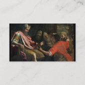 Nebuchadnezzarの最初夢を解釈しているダニエル( 名刺 (裏面)