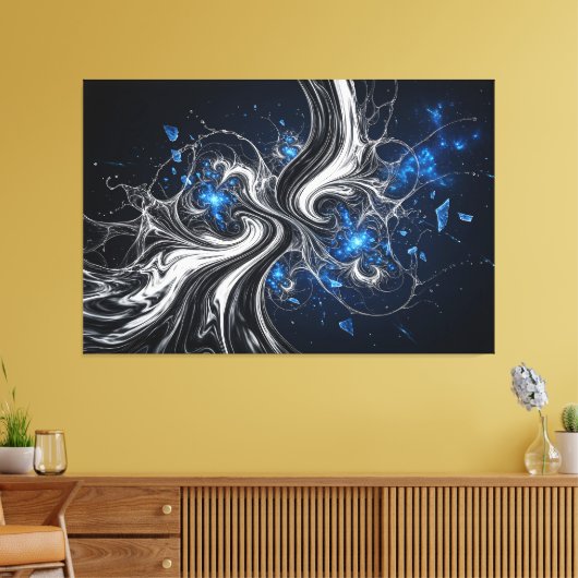 Nebula Fractalis キャンバスプリント (インサイチュ (リビング))