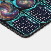 Nebula Nexus Command Mat – 2026 Galaxy Calendar  デスクマット (コーナー)