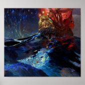 Nec Mergitur by Ferdynand Ruszczyc カラフル Ship ポスター (正面)