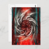 NECCROFUTURISTアバトワールアート ポストカード (正面/裏面)