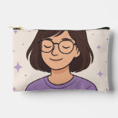 Neceser con ilustración - calma para tu día a día アクセサリーポーチ (正面)