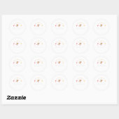 Necesito Cervezaおもしろいスペインの引用文 ラウンドシール (シート)
