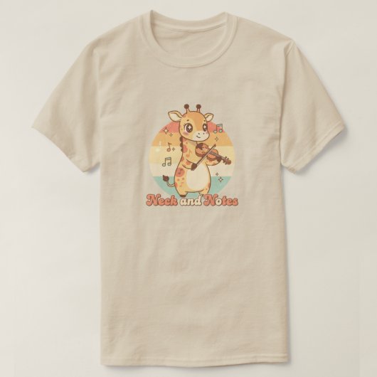 Neck and Notes Tシャツ (デザイン正面)
