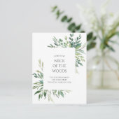 Neck of the Woods Greeneryの動く発表 ポストカード (スタンド正面)