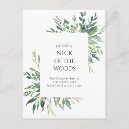 Neck of the Woods Greeneryの動く発表 ポストカード