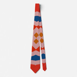 Neck Tie, A multicolor fabric print pattern design ネクタイ