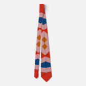 Neck Tie, A multicolor fabric print pattern design ネクタイ (裏面)