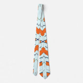 Neck Tie, A multicolor fabric print pattern design ネクタイ (裏面)