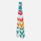 Neck Tie, A multicolor fabric print pattern design ネクタイ (裏面)