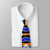 Neck Tie, A multicolor fabric print pattern design ネクタイ (タイ)
