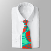 Neck Tie, A multicolor fabric print pattern design ネクタイ (タイ)