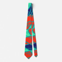 Neck Tie, A multicolor fabric print pattern design ネクタイ