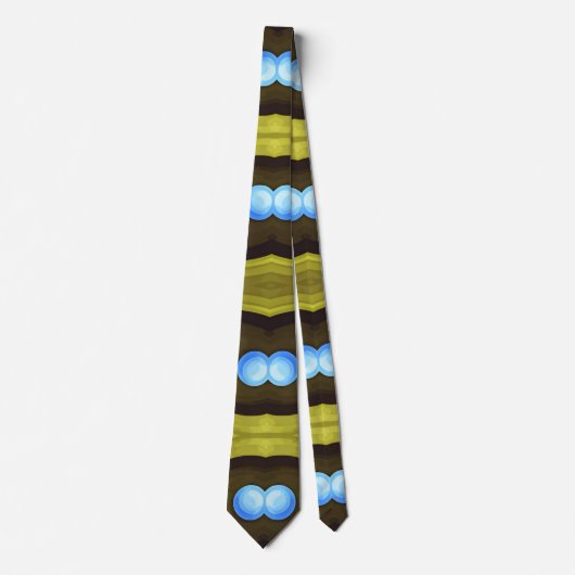 Neck Tie, A multicolor fabric print pattern design ネクタイ (正面)