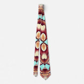 Neck Tie, A multicolor fabric print pattern design ネクタイ (裏面)